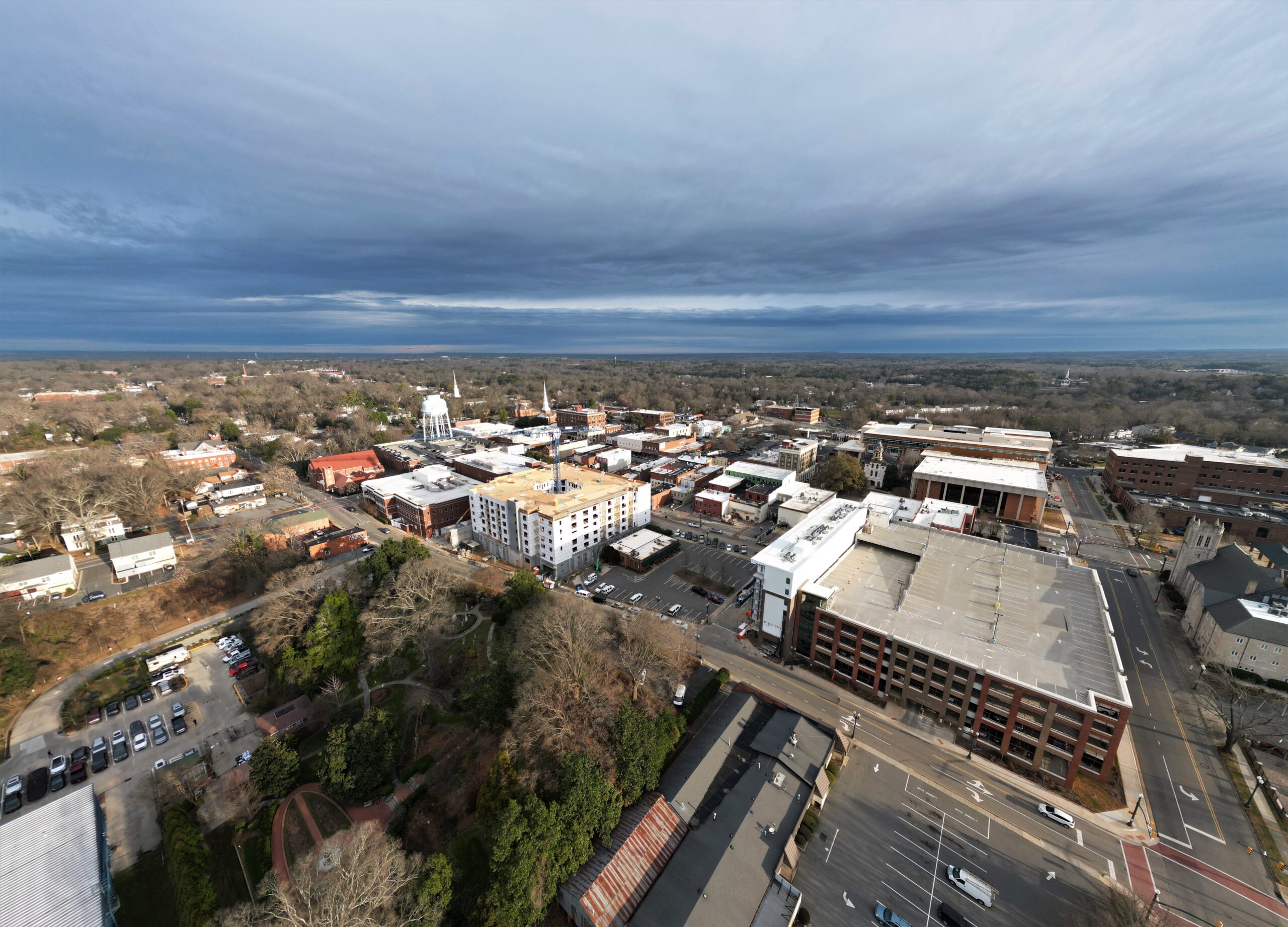 Aerial image of Downtown Concord, North Carolina