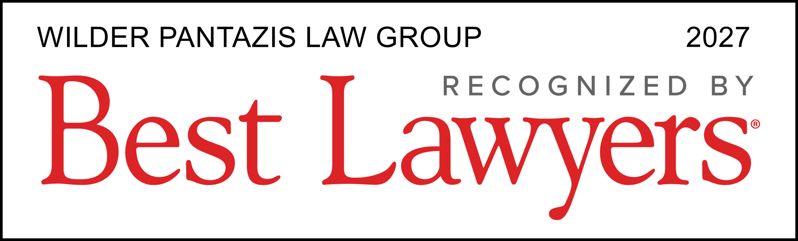 Best Lawyers 2027 Award Badge