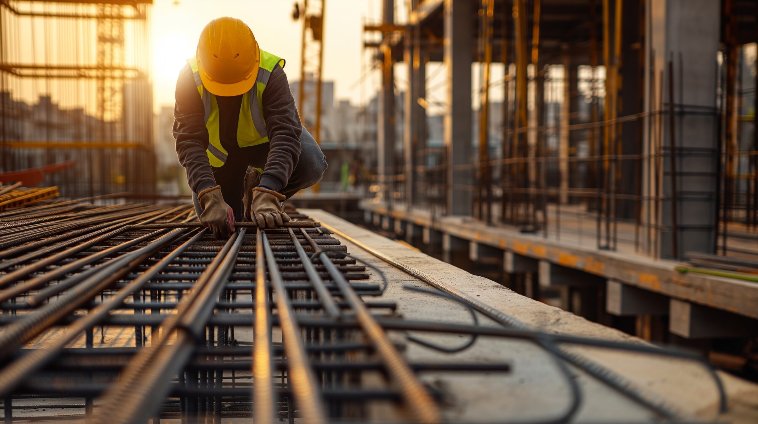A,Construction,Worker,Wearing,A,Yellow,Hard,Hat,And,Safety