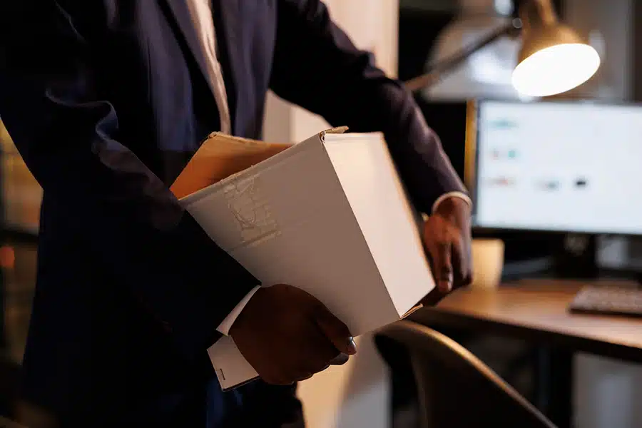 Man holding a box